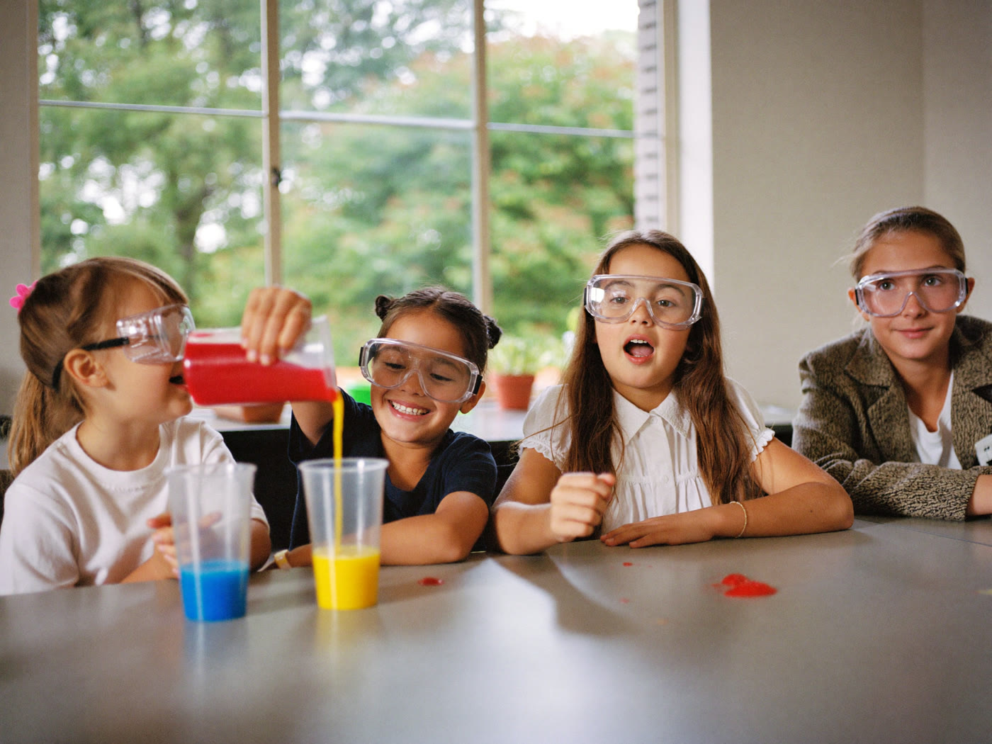 Children exploring a sensory-aware science experiment in Glendale
