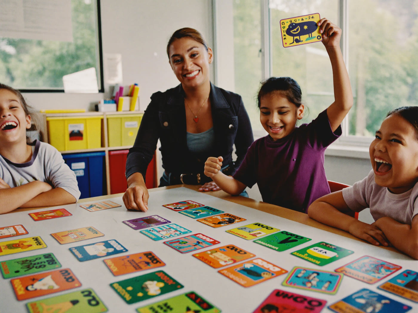 Children in a Spanish language class for kids of all abilities in Glendale