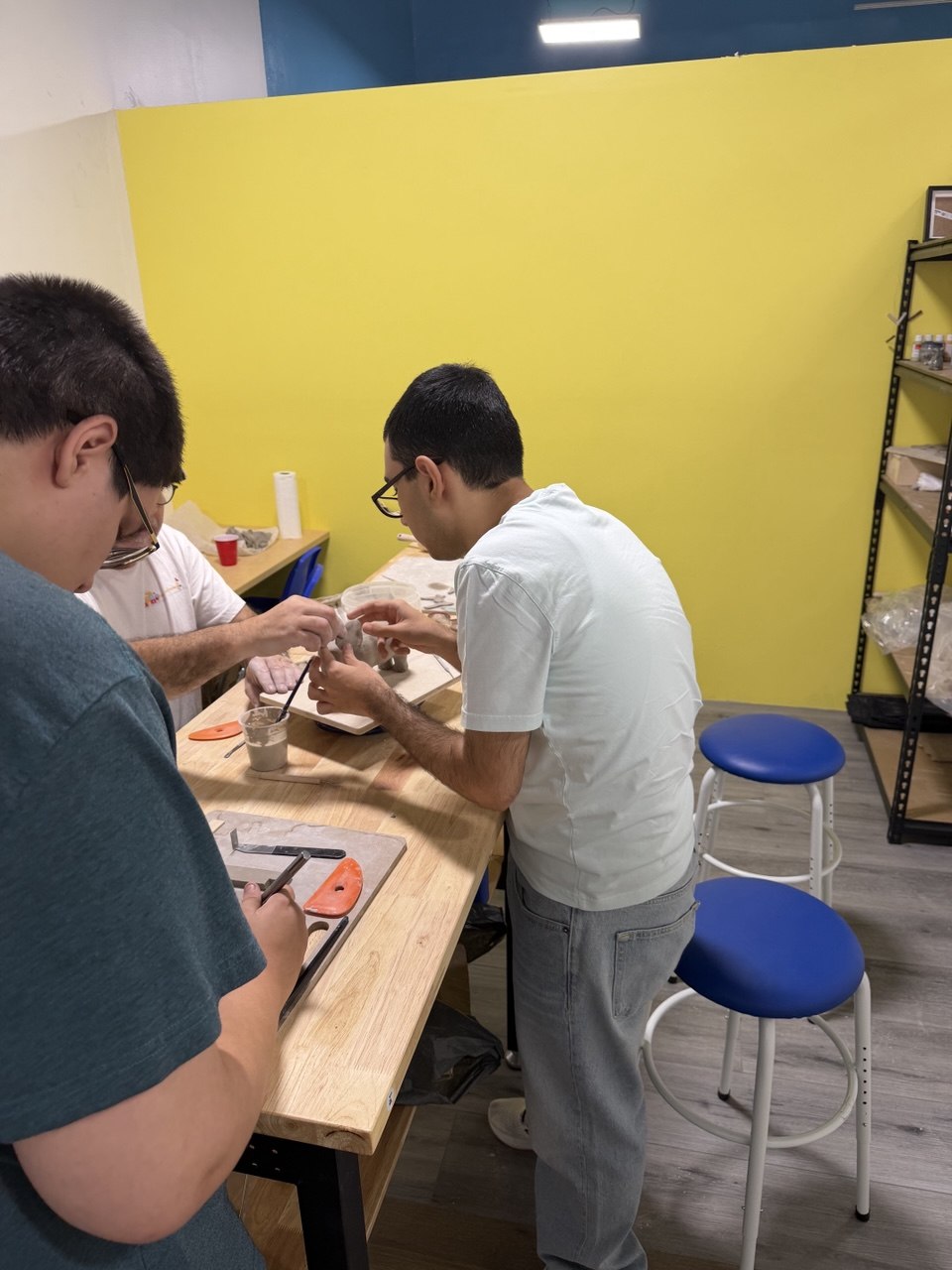 Adults creating together in Van Nuys